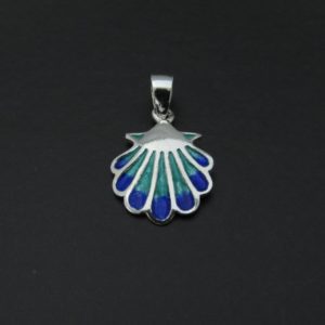 COLGANTE VIEIRA ESMALTE AZUL AG