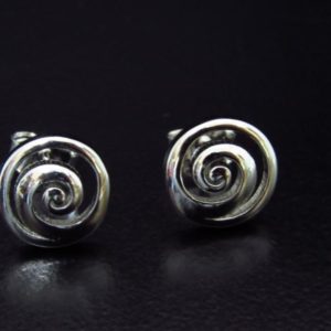 PENDIENTE ESPIRAL PRESIÓN 8 MM RH AG