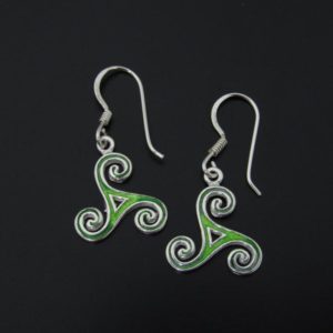 PENDIENTE TRISQUEL VERDE AG