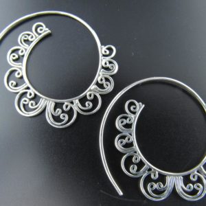 PENDIENTE ESPIRAL ETNICO AG