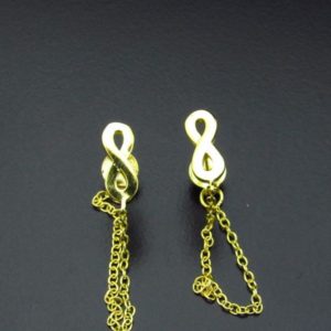 INFINITO CON CADENA Y UN BAÑO DE ORO AG