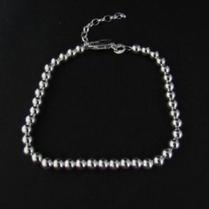 PULSERA BOLA 4MM 17CM AG