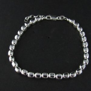 PULSERA CUBO 4MM AG