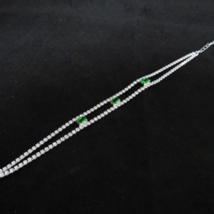 BRAZALETE CIRCONITA ESMERALDA AG