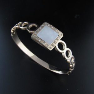 BRAZALETE ACERO FLOR R