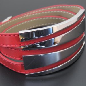 BRAZALETE PIEL Y ACERO