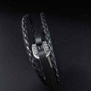 BRAZALETE PIEL Y ACERO