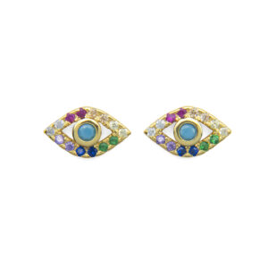 PENDIENTE OJO TURCO CZ MULTI. AG