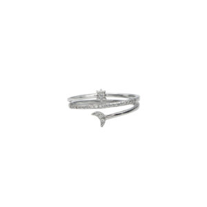 ANILLO LUNA Y ESTRELLA C CZ B.O.A.AG