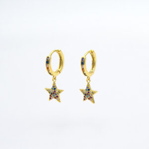 Aro con estrella multi color ag