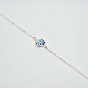BRAZALETE VIEIRA ESMALTE AZUL AG