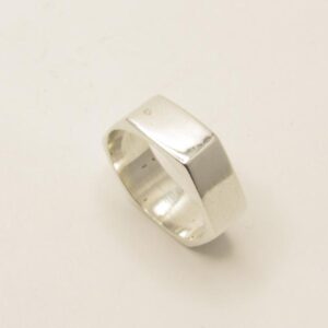 ANILLO EN PLATA TUERCA PLATA DE LEY