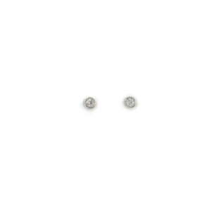 PENDIENTE CHATÓN 4MM AG
