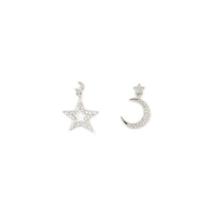 PENDIENTE LUNA Y ESTRELLA CZ B.O.A AG