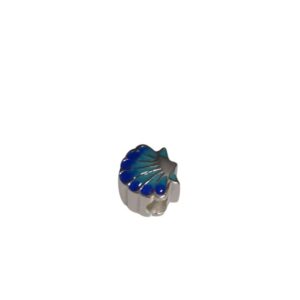 CHARM VIEIRA ESMALTE AZUL 10MM AG
