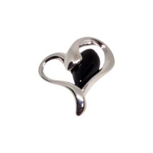 COLGANTE CORAZÓN AZABACHE AG