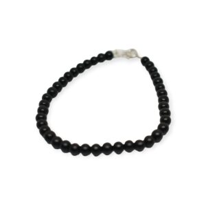 PULSERA DE BOLA DE AZABACHE 6MM AG