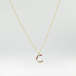 COLLAR INICIAL CON CZ Y UN B.O.A. AG