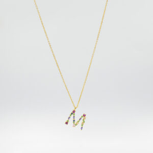 COLLAR INICIAL CON CZ Y UN B.O.A. AG