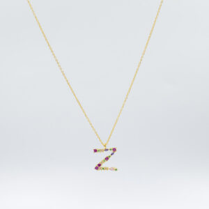 COLLAR INICIAL CON CZ Y UN B.O.A. AG