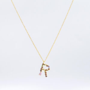 COLLAR INICIAL CON CZ Y UN B.O.A. AG