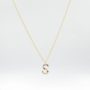 COLLAR INICIAL CON CZ Y UN B.O.A. AG