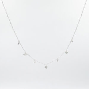 COLLAR CON CORAZONES Y CZ AG