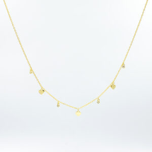 COLLAR CON CORAZONES Y CZ B.O.A AG